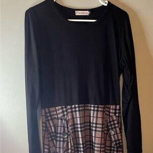 Plaid dress size medium